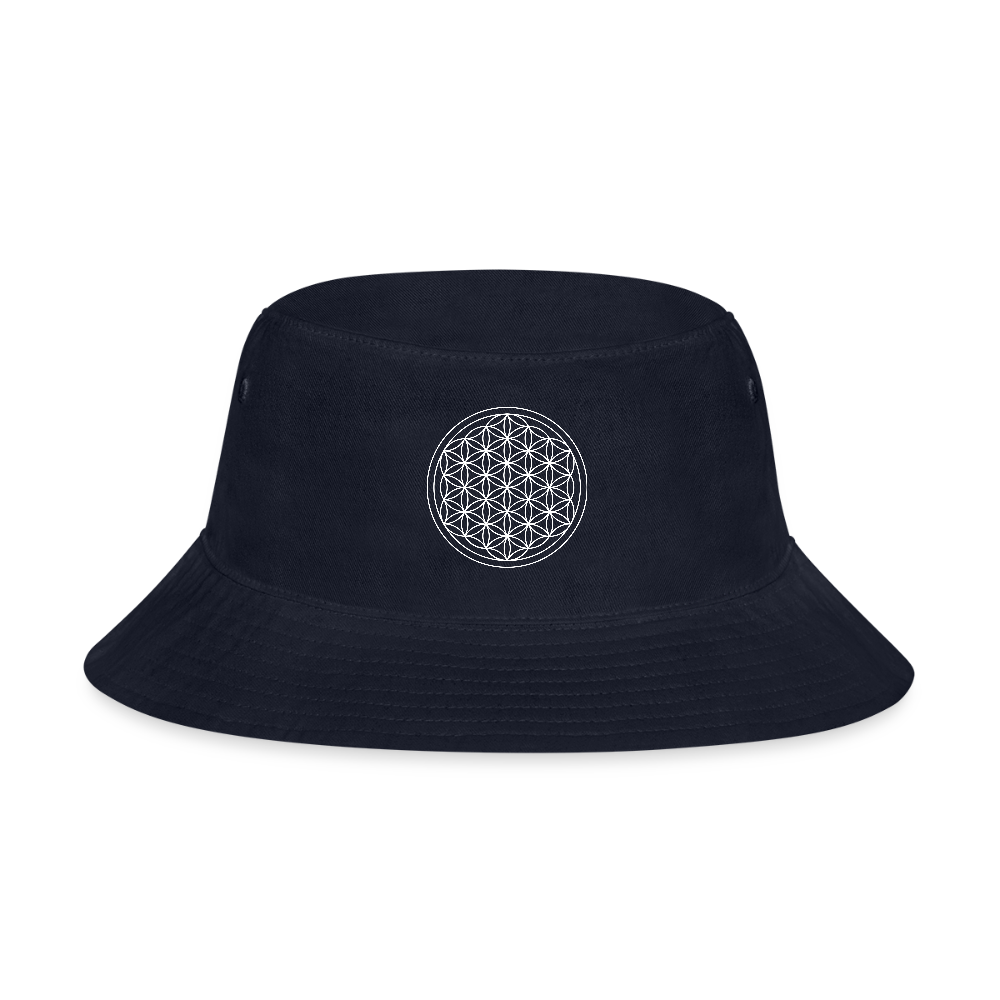 Flower of Life Bucket Hat - navy