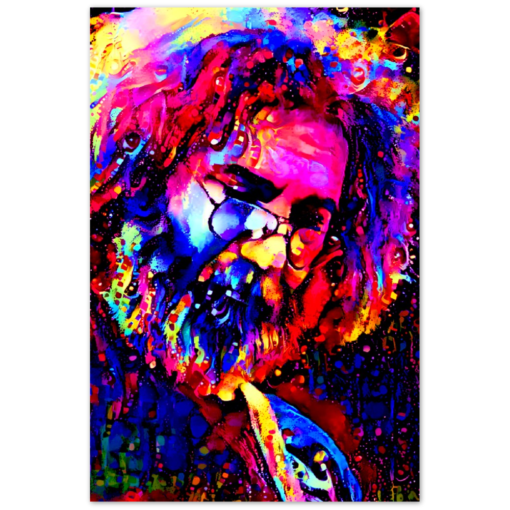 Jerry Garcia Aluminum Print