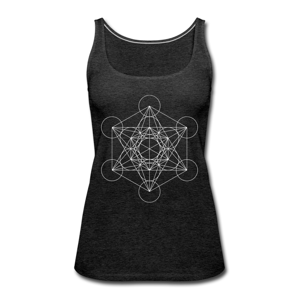 Women’s Metatron's Cube Tank Top - charcoal grey
