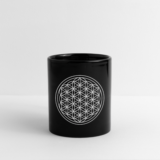Flower Of Life Mug - black