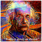 Trippy Einstein Aluminum Print