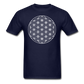 Flower of Life Unisex T-Shirt - navy