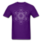 Metatron's Cube Unisex T-Shirt - purple