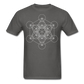 Metatron's Cube Unisex T-Shirt - charcoal