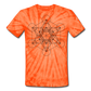 Metatron's Cube Unisex Tie Dye Tee - spider orange