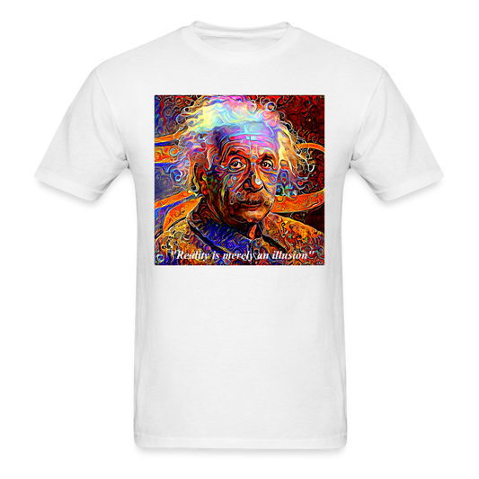 Trippy Einstein Unisex T-Shirt - white