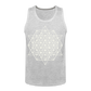 64 Tetrahedron Grid Men’s Tank - heather gray
