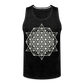 64 Tetrahedron Grid Men’s Tank - charcoal grey