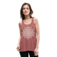64 Tetrahedron Grid  Women's Flowy Tank Top - mauve
